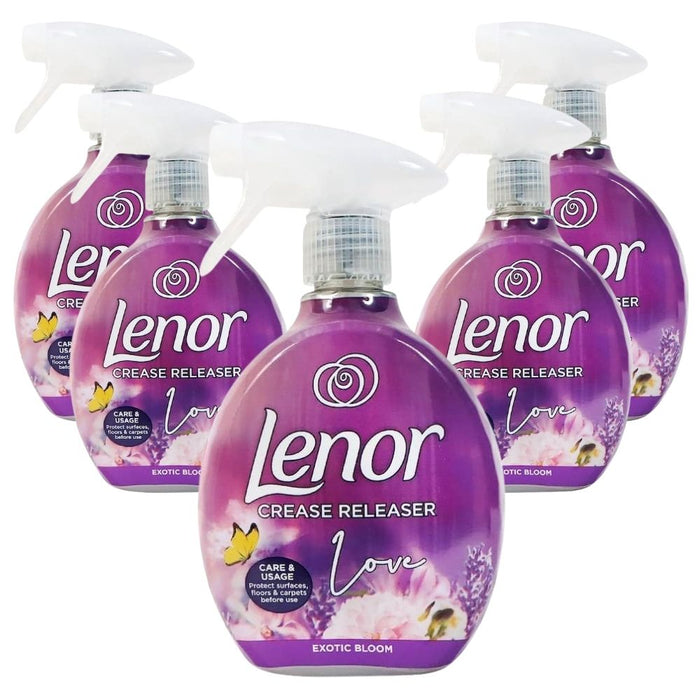 Lenor Exotic Bloom Crease Releaser 500ml Fabric Freshener Lenor Pack of 5