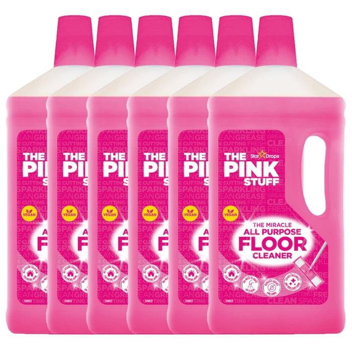 The Pink Stuff Miracle All Purpose Floor Cleaner 1L Assorted Packs Floor Cleaner Stardrops Pack of 6
