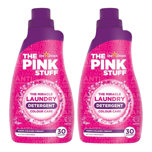 The Pink Stuff Miracle Laundry Detergent Colour Care 960ml Assorted Packs Laundry - Detergent Stardrops Pack of 2