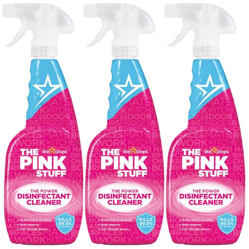 The Pink Stuff Power Disinfectant Cleaner 850ml Assorted Packs Disinfectants Stardrops Pack of 3
