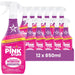 The Pink Stuff Miracle Window and Glass Cleaner with Rose Vinegar 850ml Assorted Packs Glass & Window Cleaners Stardrops Pack of 12