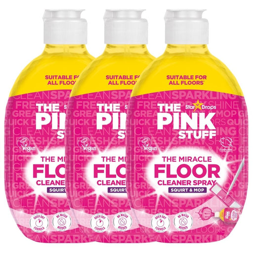 The Pink Stuff The Miracle Floor Cleaner Spray 750ml Assorted Packs Floor Cleaner Stardrops Pack of 3
