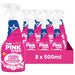 The Pink Stuff Miracle Foaming Carpet & Upholstery Stain Remover 500ml Assorted Packs Floor & Carpet Cleaners Stardrops Pack of 8