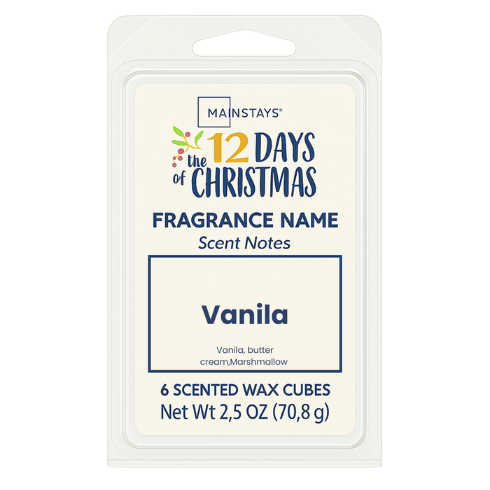 Mainstays Vanilla Wax Melts Buttercream Marshmallow 2.5oz Wax Melts Mainstays