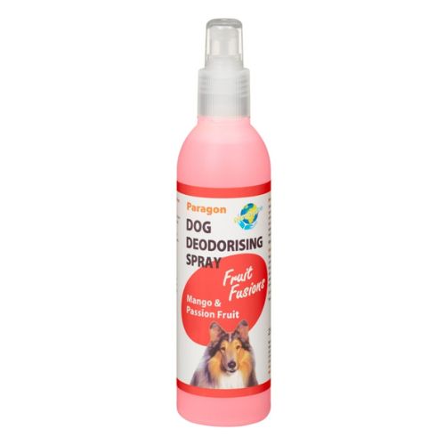 Paragon Dog Deodorising Spray Fruit Fusions  Assorted Scents 250ml Pet Shampoo & Conditioner paragon Mango & Passion Fruit  