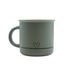 Heart Design Ceramic Coffee Mug Set 400ml – 4 Assorted Design Drinkware FabFinds Light Grey with Heart Line