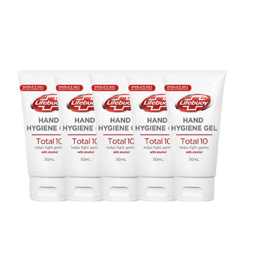 Lifebuoy Hand Hygiene Gel 50ml Pack of 5 Hand Sanitiser & Wipes lifebuoy   