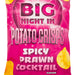 Big Night In Potato Crisps Spicy Prawn Cocktail 150g Crisps, Snacks & Popcorn Big Night In   