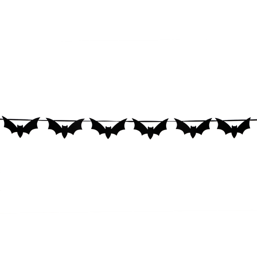 Spooksville Spooky Black Glitter Spiderweb Garland 3m Halloween Decorations FabFinds