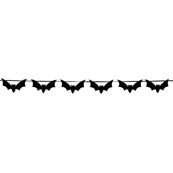 Spooksville Spooky Black Glitter Spiderweb Garland 3m Halloween Decorations FabFinds