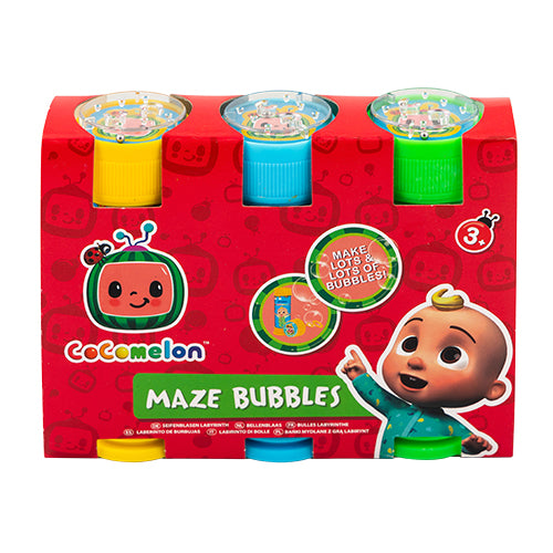 Cocomelon Maze Bubbles 3 x 50ml Kids Accessories Cocomelon   