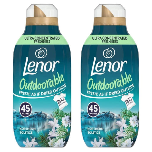 Lenor Outdoorable Northern Solstice Fabric Softener 45 Washes Assorted Packs Laundry - Fabric Conditioner Lenor Pack of 2