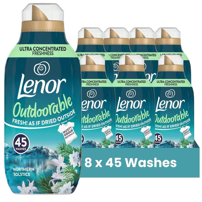 Lenor Outdoorable Northern Solstice Fabric Softener 45 Washes Assorted Packs Laundry - Fabric Conditioner Lenor Pack of 8