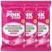 The Pink Stuff Miracle Biodegradable Floor Wipes 20 Sheets Assorted Packs Floor Cleaner Stardrops Pack of 3
