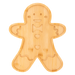 Gingerbread Chopping Board Christmas Decoration FabFinds