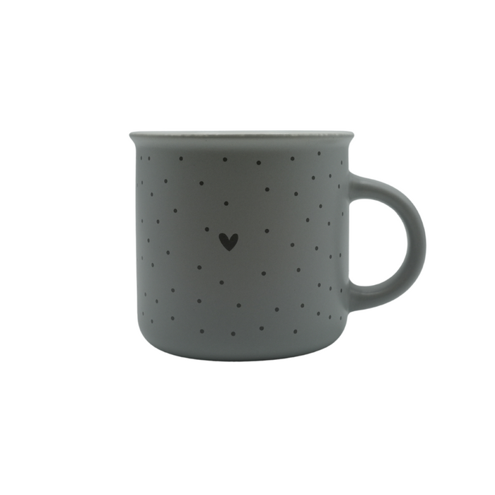 Heart Design Ceramic Coffee Mug Set 400ml – 4 Assorted Design Drinkware FabFinds Polka Dots & Heart