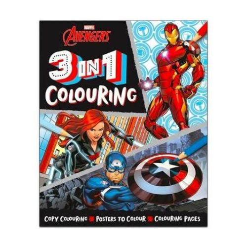 Marvel Avengers 3 in 1 Colouring Book Arts & Crafts Marvel   