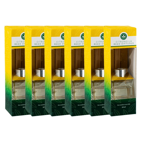 Citronella Reed Diffuser 30ml Diffusers FabFinds Pack of 6