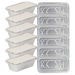 Large Foil Food Containers With Lids Assorted Packs Food Storage FabFinds Pack of 6