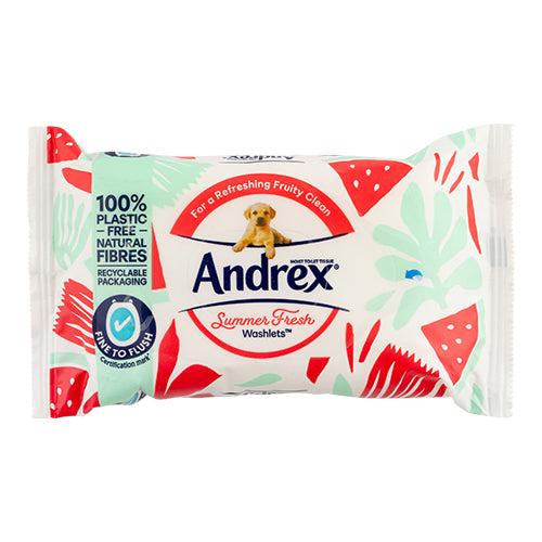 Andrex Summer Fresh Washlets Flushable Toilet Roll & Wipes Andrex   