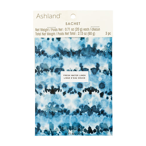 Ashland Scented Paper Sachets 3 Pack Assorted Scents Air Fresheners & Re-fills Ashland Fresh Water Linen  