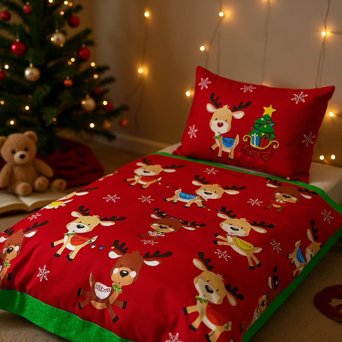 Christmas Kids Single Duvet Cover Set Assorted Designs Duvet Sets FabFinds