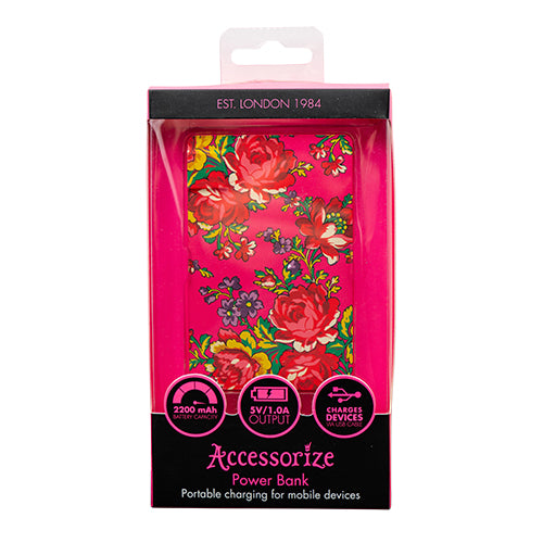 Accessorize Floral Device Charging Power Bank chargers accessorize   
