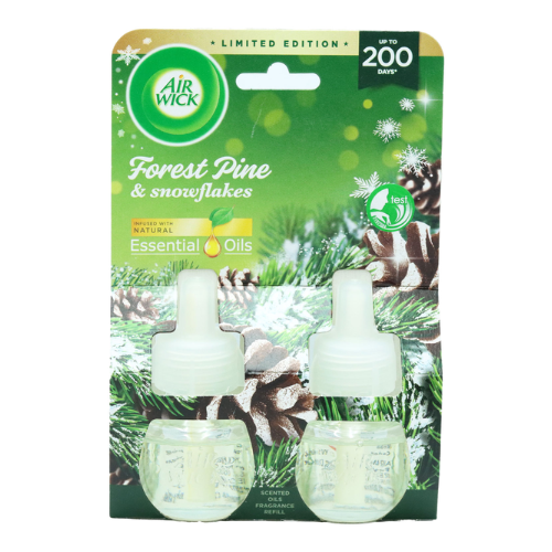Air Wick Electric Plug-In Twin Refill Pine & Snowflakes 19ml Air Fresheners & Re-fills Air Wick