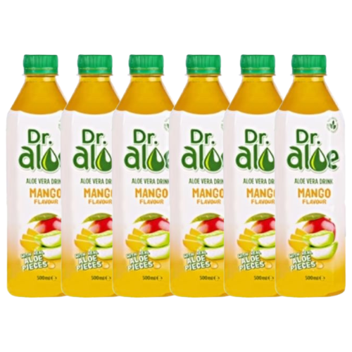 Flavita Dr. Aloe Mango Aloe Vera Drink 500ml Assorted Packs Drinks flavita Pack of 6