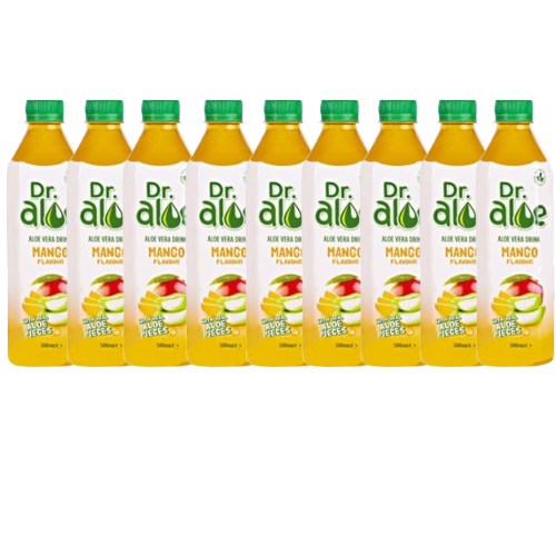 Flavita Dr. Aloe Mango Aloe Vera Drink 500ml Assorted Packs Drinks flavita Pack of 9