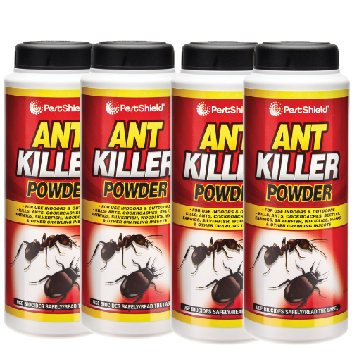 Pestshield Ant Killer Powder Insect Control for Indoor & Outdoor 150g Assorted Packs Cleaning PestShield Pack of 4