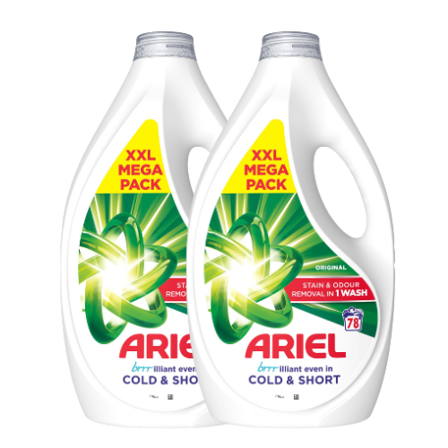 Ariel Original Liquid Washing Detergent 78 Washes Assorted Packs Washing Up Liquid Ariel Pack of 2