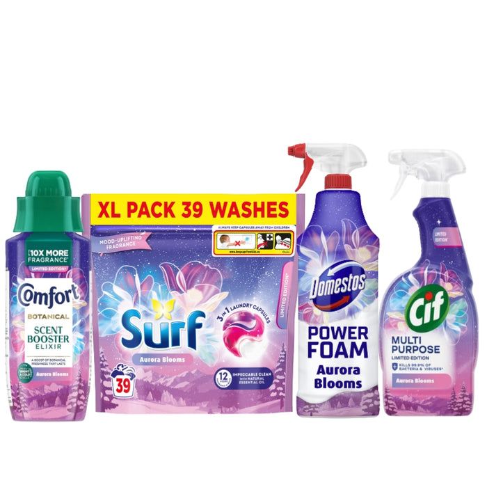 Aurora Blooms Winter Cleaning & Laundry 4 Piece Bundle Cleaning Bundles FabFinds