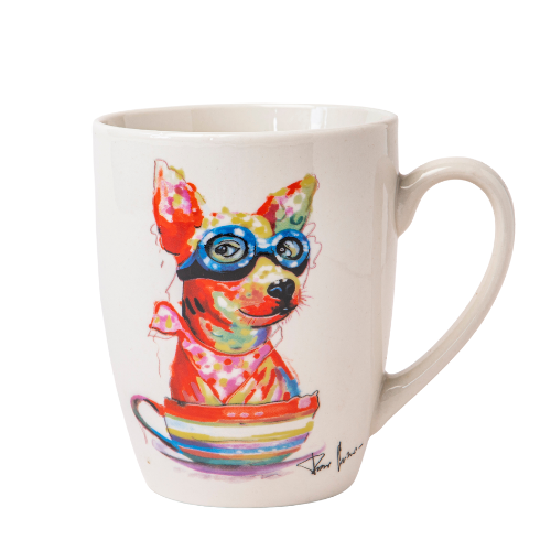 Artistic Animal Print Ceramic Mug 360ml Assorted Designs Mugs FabFinds