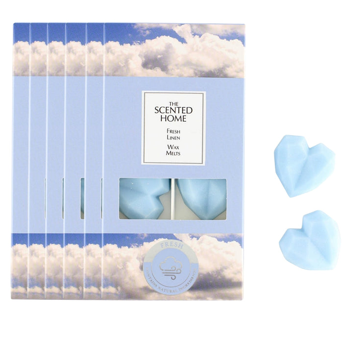 Ashleigh & Burwood Fresh Linen Wax Melts 8x8g Wax Melts Ashleigh & Burwood Pack of 6