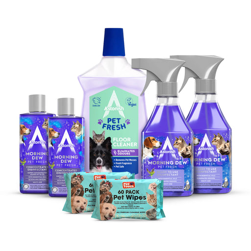 Astonish Morning Dew Pet Fresh Cleaning Bundle 7 Piece Cleaning Bundles Astonish