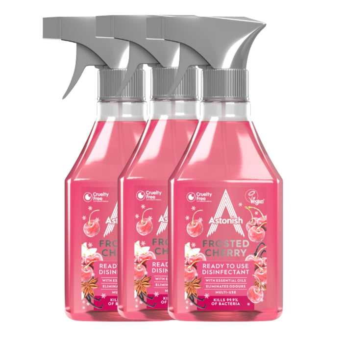 Astonish Frosted Cherry Ready To Use Disinfectant 550ml Assorted Packs Disinfectants Astonish