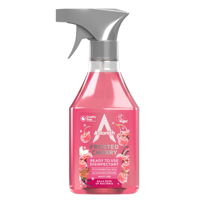 Astonish Frosted Cherry Ready To Use Disinfectant 550ml Assorted Packs Disinfectants Astonish