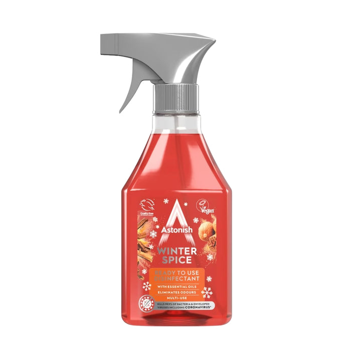 Astonish Winter Spice Ready To Use Disinfectant 550ml Assorted Packs Disinfectants Astonish Pack of 1