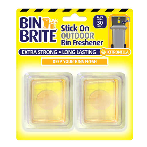 Large Stick On Bin Freshener With Citronella Bin Cleaners & Accessories Bin Brite Pack of 1