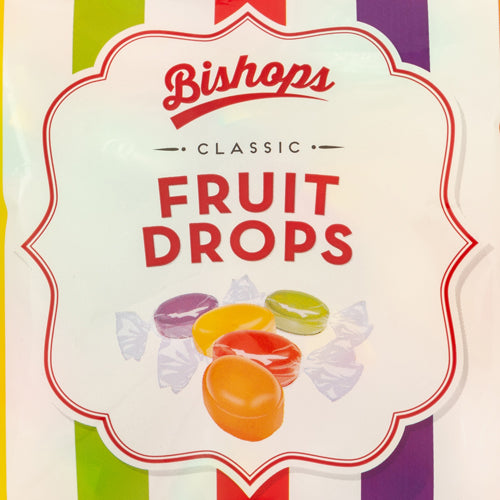 Bishops Fruit Drops Sweets 140g Sweets, Mints & Chewing Gum Bishop's   