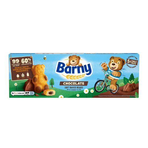 Barny Chocolate Soft Baked Bears 5 Bears 125g Chocolate Modelez   