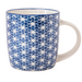 Blue Geometric Ceramic Mug 350ml Assorted Designs Mugs FabFinds Floral Trellis