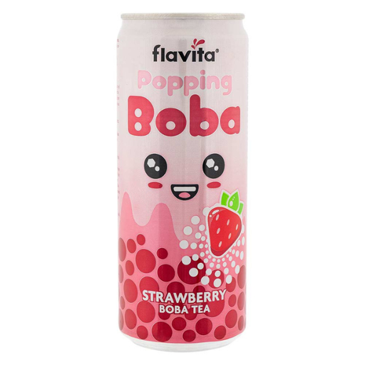 Flavita Popping Boba Tea Assorted Flavours Drinks flavita Strawberry Pack of 1