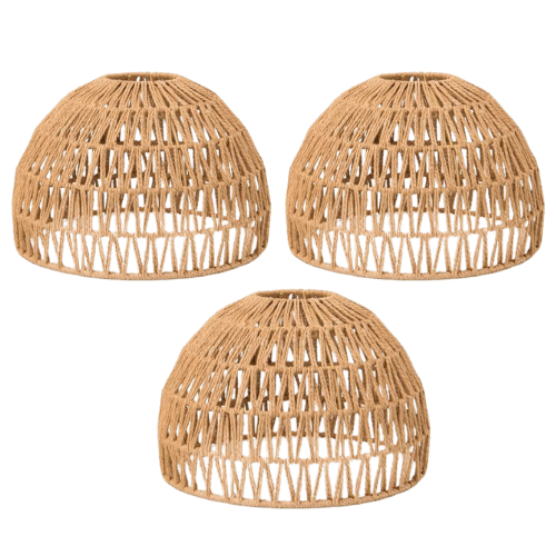 Boho Wicker Pendant Light Shade Home Lighting FabFinds