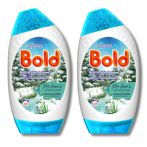 Bold Gel Woodland Wander 32 Wash Assorted Packs Laundry - Detergent Bold Pack of 2