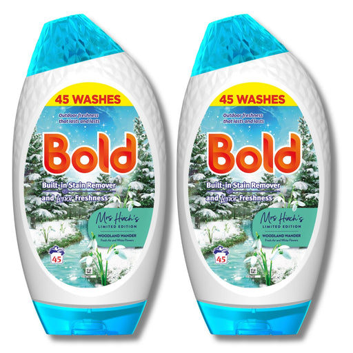 Bold Gel Woodland Wander 45 Wash Assorted Packs Laundry - Detergent Bold Pack of 2