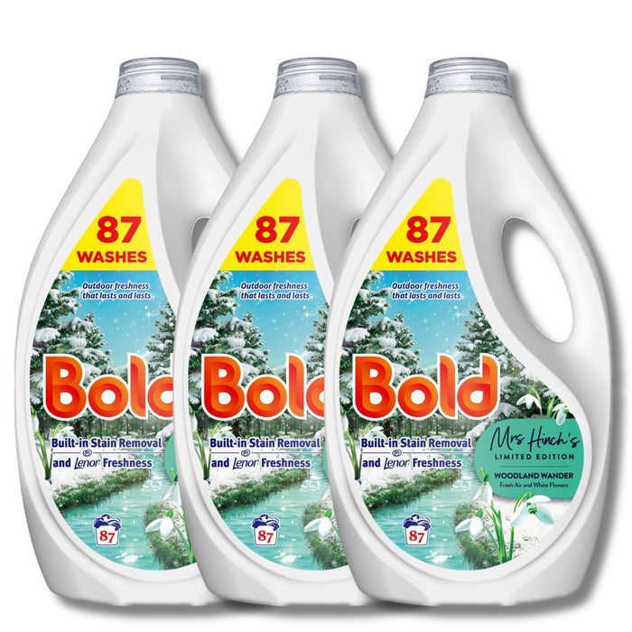 Bold Liquid Detergent Woodland Wander 87 Wash Assorted Packs Laundry - Detergent Bold Pack of 3