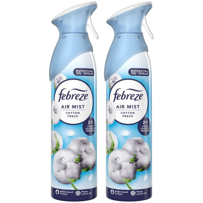 Febreze Cotton Fresh Air Freshener Spray 185ml Assorted Packs Air Fresheners & Re-fills Febreze Pack of 2
