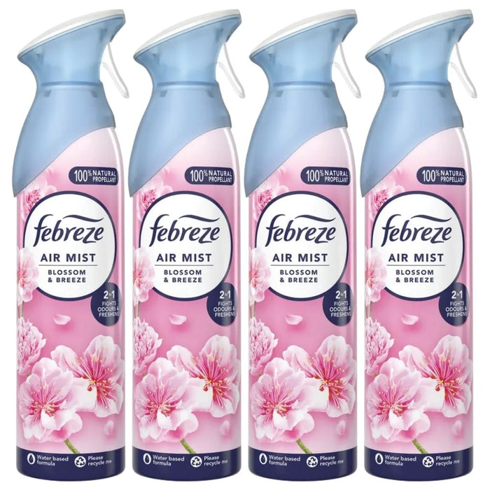 Febreze Blossom & Breeze Air Freshener Spray 185ml Assorted Packs Air Fresheners FabFinds Pack of 4